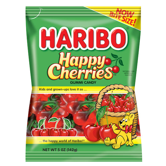 Haribo Happy Cherries Gummy Candy, 12 x 5 oz Case - Candy & Confections