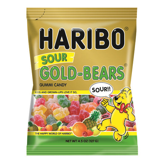 Haribo Goldbears Sour Gummy Bears Gummy Bears, 12 x 4.5 oz Case - DOT product image 3