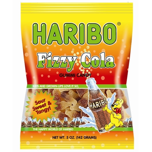 Haribo Confectionery Fizzy Cola Gummy Candy, 12 x 5 oz Case - Candy & Confections