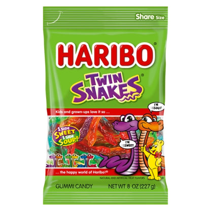 Haribo Twin Snakes Gummy Candy, 10 x 8 oz Case - DOT product image 2