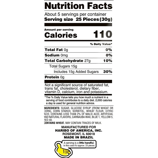 Haribo Sour S'Ghetti Gummi Candy, 12 x 5 oz Case - DOT product image 3