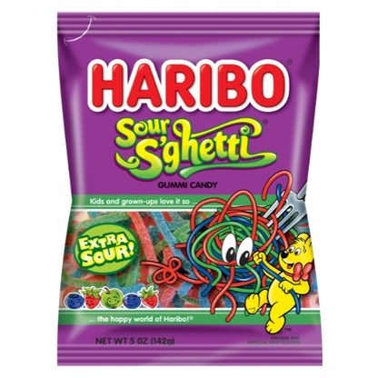 Haribo Sour S'Ghetti Gummi Candy, 12 x 5 oz Case - DOT product image 4