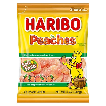 Haribo Peaches Gummy Candy, 12 x 5 oz Case - DOT product image 3
