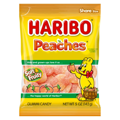 Haribo Peaches Gummy Candy, 12 x 5 oz Case - DOT product image 8