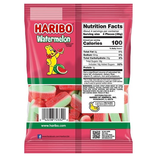 Haribo Watermelon Gummies, 12 x 4.1 oz Case - DOT product image 5