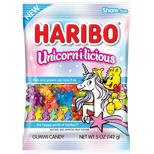 Haribo Unicorn-I-Licious, 12 x 5 oz Case - Candy & Confections