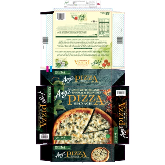 Amy's Spinach Pizza, 8 x 14 oz Case - Prepared Foods