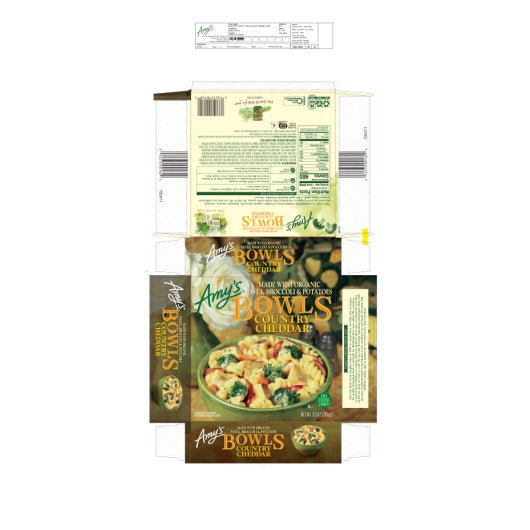 Amys Organic Country Cheddar Bowl, 12 x 9.5 oz Case - DOT product image 2