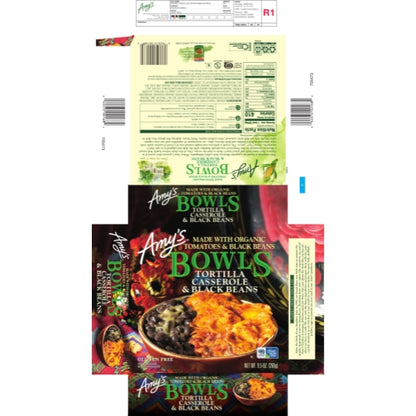 Amys Organic Tortilla CASSEROLE & BLACK BEAN BOWL, 12 x 9.5 oz Case - DOT product image 2