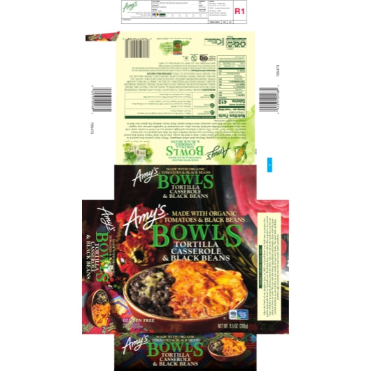 Amys Organic Tortilla CASSEROLE & BLACK BEAN BOWL, 12 x 9.5 oz Case - DOT product image 2