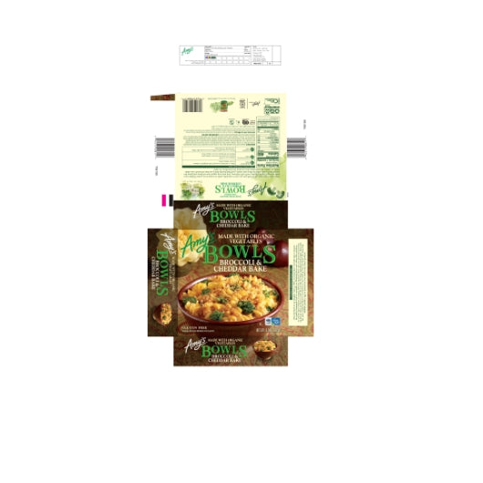 Amys Organic Broccoli & Cheddar Bake Bowl, 12 x 9.5 oz Case - DOT product image 2