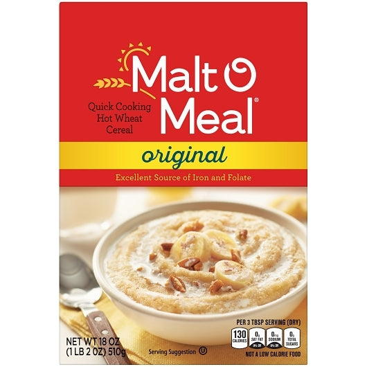 Malt O Meal Original Malt O Meal Hot Wheat Cereal, 10 x 18 oz Case - DOT product image 2