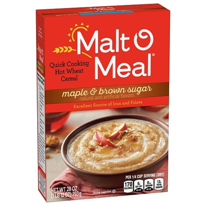 Malt O Meal Maple Brown Sugar, 12 x 28 oz Case - DOT product image 2