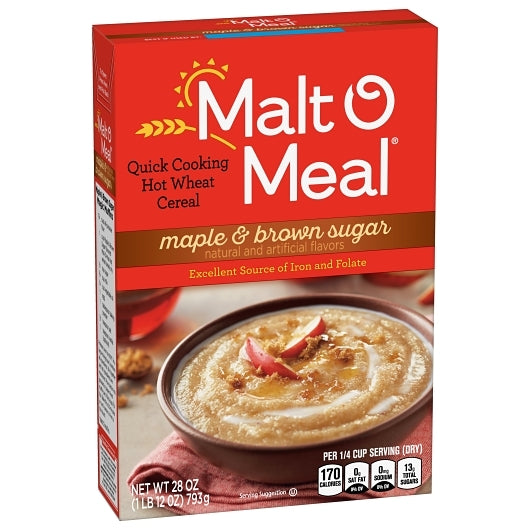 Malt O Meal Maple Brown Sugar, 12 x 28 oz Case - DOT product image 2