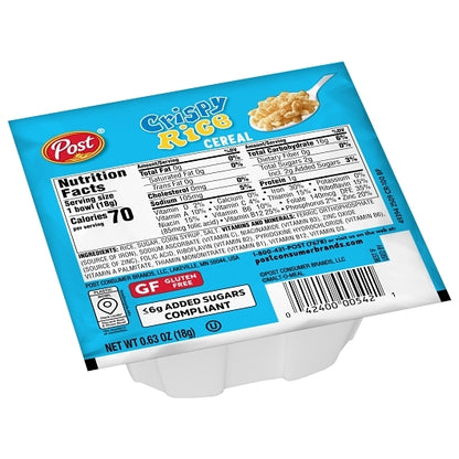 Malt-O-Meal Crispy Rice Cereal Single Serve Bowl, 96 x 0.63 oz Case - DOT product image 2