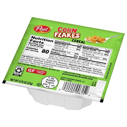 Post Corn Flakes Cereal Bowl, 96 x 0.75 oz Case - DOT product image 3