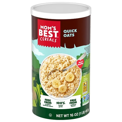 Mom's Best Quick Oats, 12 x 16 oz Case - Breakfast Foods