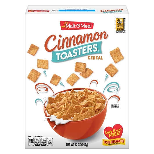 Malt O Meal Cinnamon Toasters Cereal, 12 x 12 oz Case - Breakfast Foods