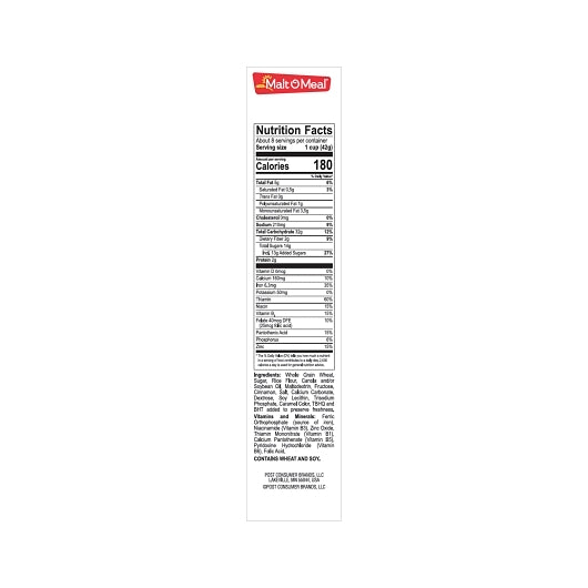 Malt O Meal Cinnamon Toasters Cereal, 12 x 12 oz Case - DOT product image 6