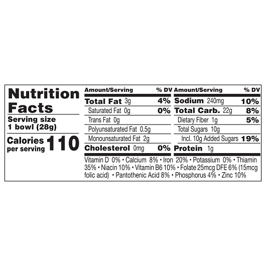 Honey Graham Squares Honey Graham Toasters Cereal, 96 x 1 oz Case - DOT product image 8