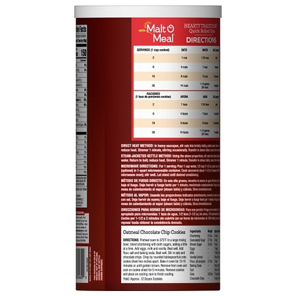 Malt O Meal Quick Cooking Rolled Oats, 12 x 42 oz Case - DOT product image 8