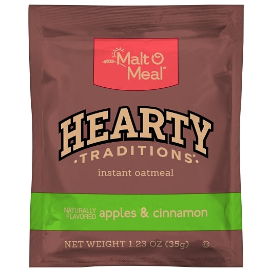 Hearty Traditions Apple Instant Apple & Cinnamon Oatmeal, 200 x 1.23 oz Case - DOT product image 3