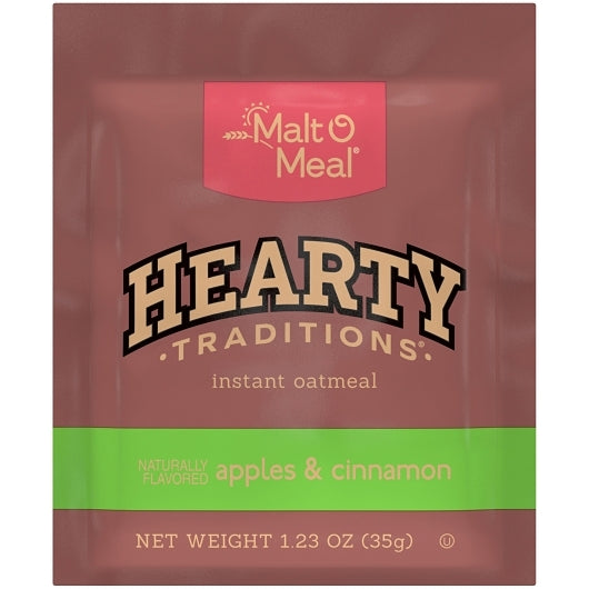 Hearty Traditions Apple Instant Apple & Cinnamon Oatmeal, 200 x 1.23 oz Case - DOT product image 4