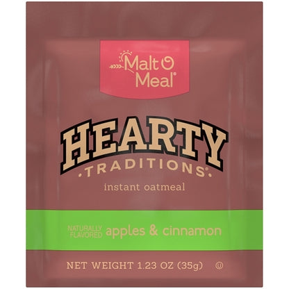 Hearty Traditions Apple Instant Apple & Cinnamon Oatmeal, 200 x 1.23 oz Case - DOT product image 4