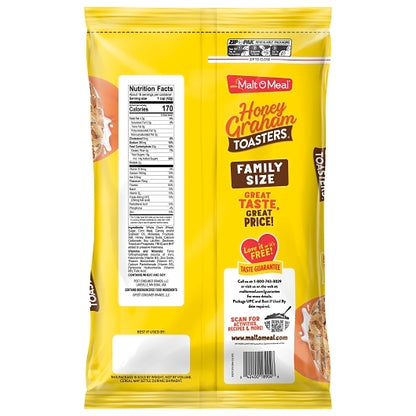 Malt O Meal Honey Graham Squares Cereal, 9 x 24 oz Case - DOT product image 7