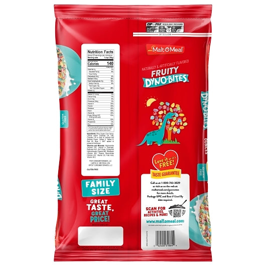 Malt O Meal Fruity Dyno Bytes Cereal, 9 x 25 oz Case - DOT product image 8