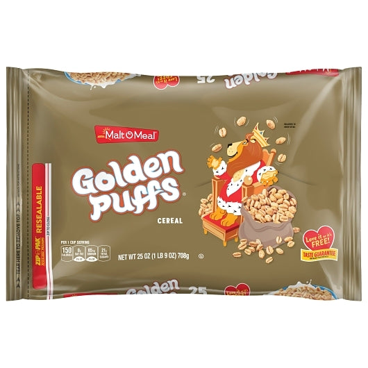 Malt O Meal Golden Puffs, 6 x 25 oz Case - Breakfast Foods