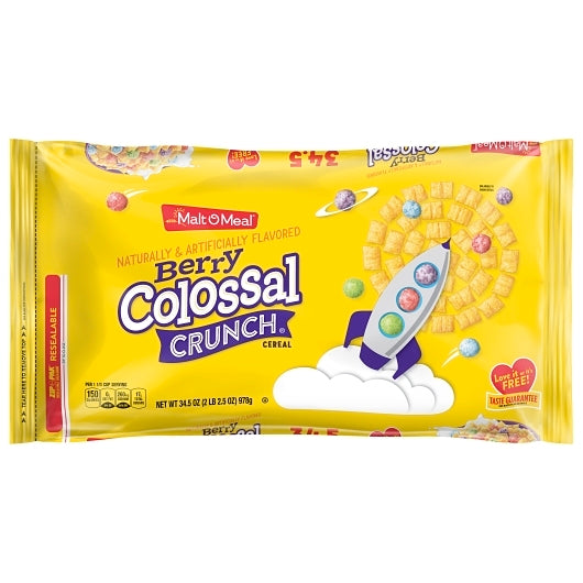 Malt-O-Meal Berry Colossal Crunch Cereal, 6 x 34.5 oz Case - DOT product image 3