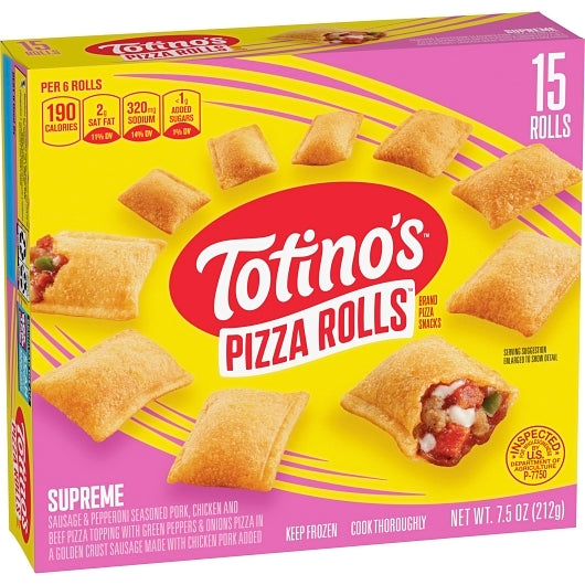 Totino's Supreme Pizza Roll, 12 x 7.5 oz Case - DOT product image 5