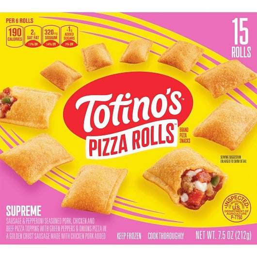 Totino's Supreme Pizza Roll, 12 x 7.5 oz Case - DOT product image 3