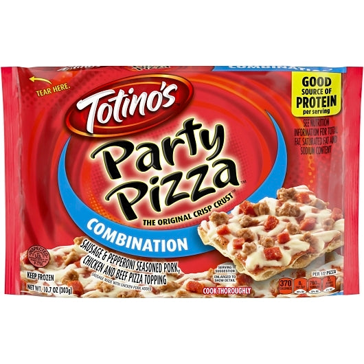 Totino's Combination Party Pizza, 14 x 10.7 oz Case - DOT product image 3
