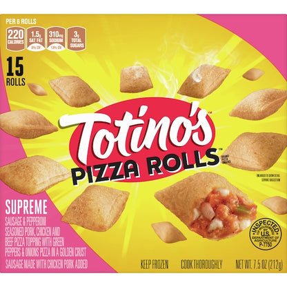 Totino's Supreme Pizza Roll, 12 x 7.5 oz Case - DOT product image 4