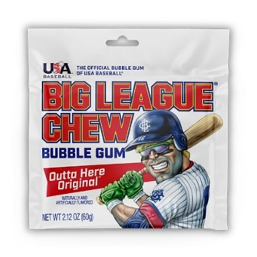 Big League Chew Original Pouch, 9 x 12 x 2.12 oz Case - Candy & Confections