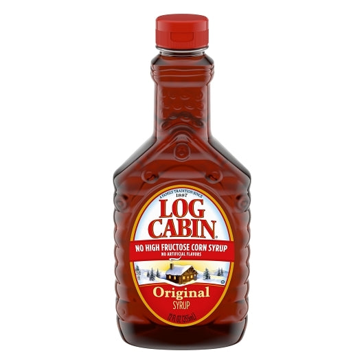 Log Cabin Original Syrup Bottle, 12 x 12 fl oz Case - Condiments & Sauces