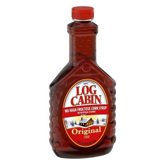 Log Cabin Regular Syrup Bottle, 12 x 24 fl oz Case - DOT product image 2