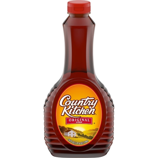 Country Kitchen Regular Syrup Bottle, 12 x 24 oz Case - Condiments & Sauces