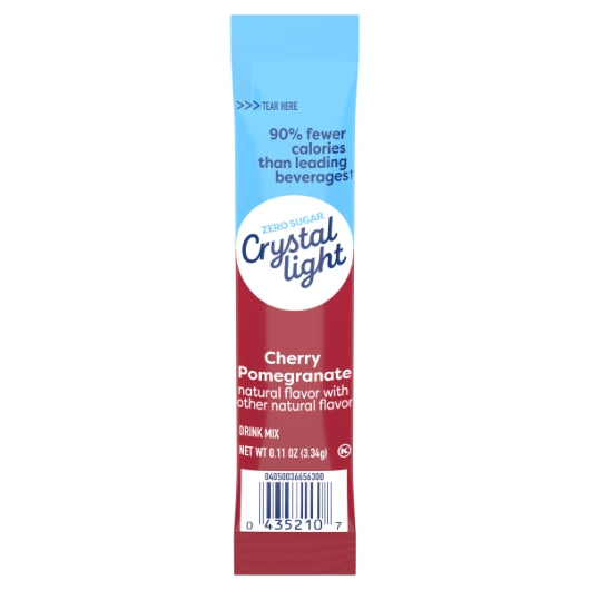 Crystal Light Cherry Pomegranate Beverage On The Go, 12 x 10 x 0.11 oz Case - Beverages