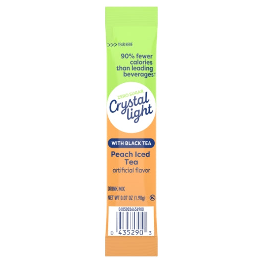 Crystal Light BEVERAGE ON THE GO PEACH TEA, 12 x 10 x 0.07 oz Case - DOT product image 3