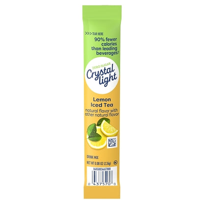 Crystal Light On The Go Iced Tea Beverage Mix, 4 x 30 x 2.26 GR Case - Front/center packaged product image
