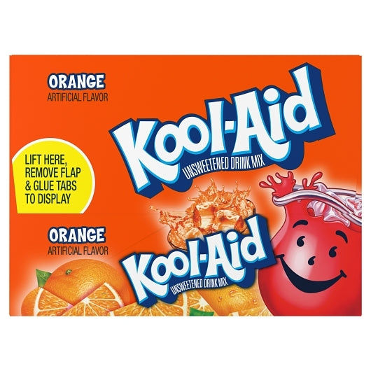 Kool Aid Orange Beverage, 192 x 0.15 oz Case - Front/center packaged product image
