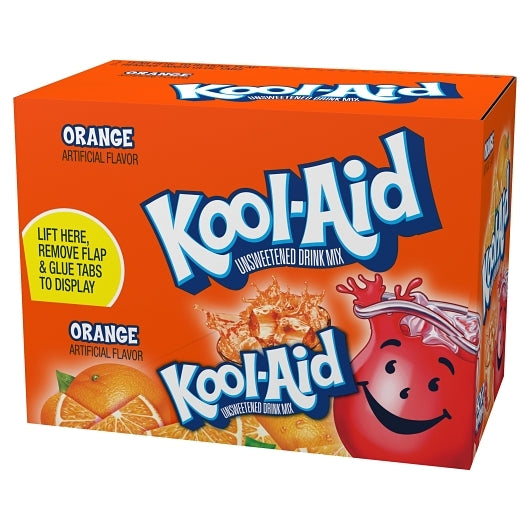 Kool Aid Orange Beverage, 192 x 0.15 oz Case - Alternate product angle or state