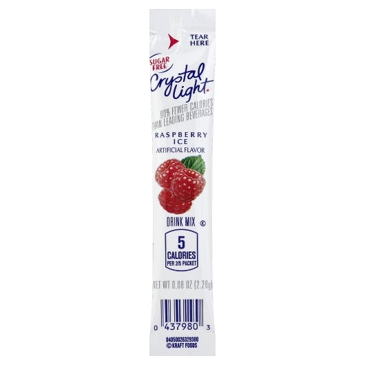 Crystal Light Sugar Free Raspberry On the Go Drink Mix, 4 x 30 x 0.08 oz Case - DOT product image 2