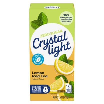 Crystal Light Iced Tea Decaf Beverage Mix, 12 x 1.5 oz Case - Beverages