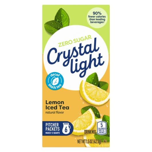 Crystal Light Iced Tea Decaf Beverage Mix, 12 x 1.5 oz Case - DOT product image 2