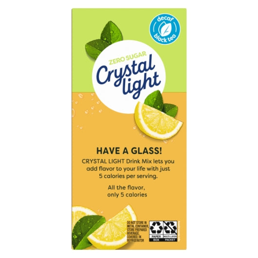 Crystal Light Iced Tea Decaf Beverage Mix, 12 x 1.5 oz Case - DOT product image 7