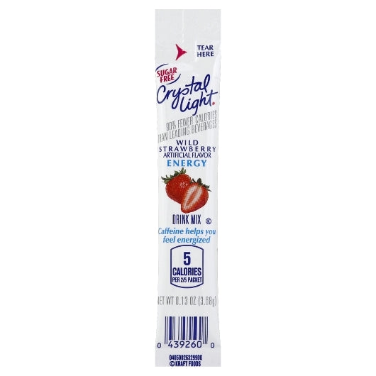 Crystal Light On The Go Wild Strawberry Energy Beverage Mix, 4 x 30 x 0.13 oz Case - DOT product image 4